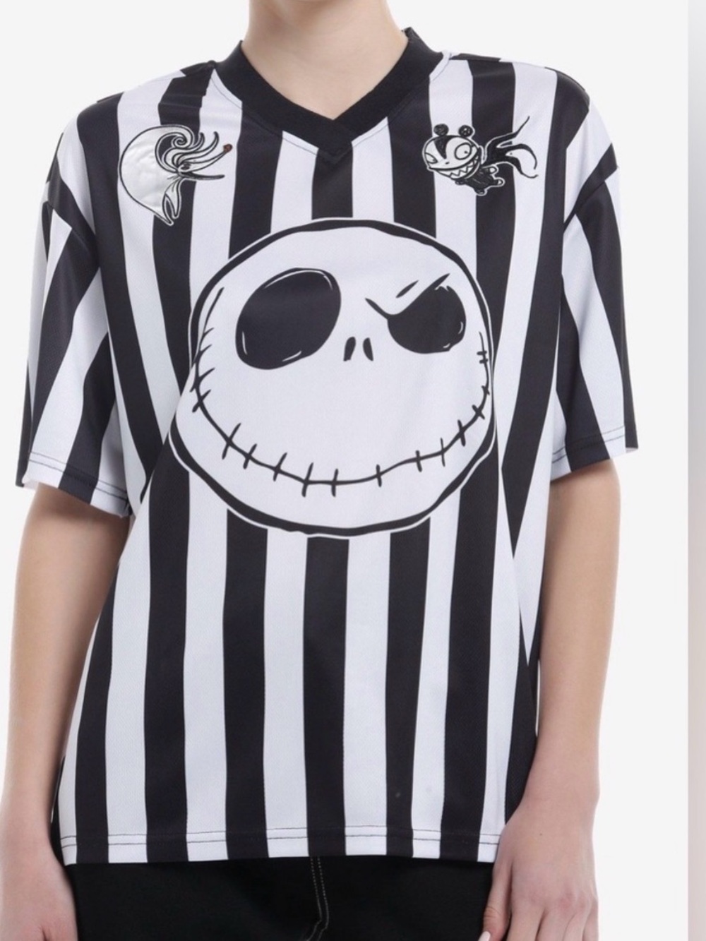 Disney Tim Burtons Nightmare Before Christmas “Jack” Soccer Jersey- Size Medium